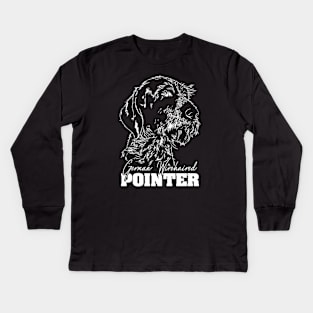 German Wirehaired Pointer dog lover Kids Long Sleeve T-Shirt